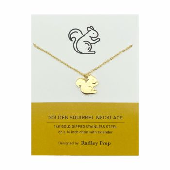 **Golden Squirrel Necklace**