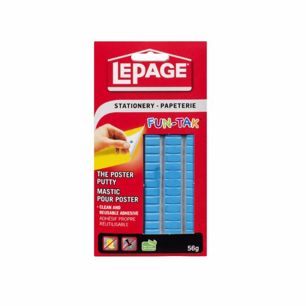 Buy LePage Fun-Tak 1087960 Mounting Putty, Solid, Blue, 56 g