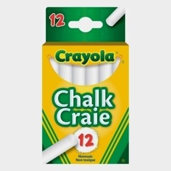 Crayola White Chalk 12pk
