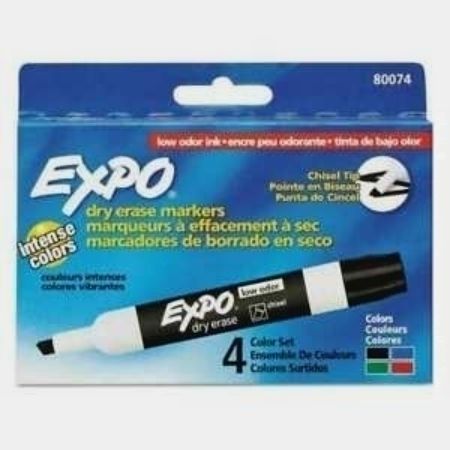 Expo Dry Erase Chisel 4pk