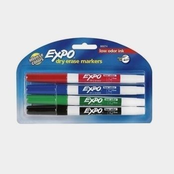 Expo Dry Erase Fine Tip 4pk