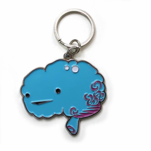 I Heart Guts Keychain Brain