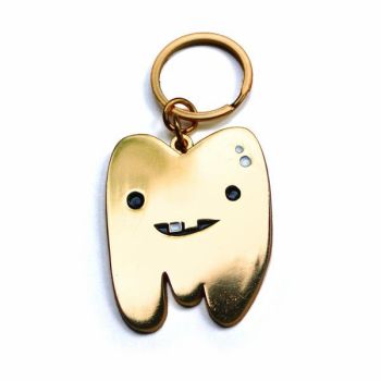 I Heart Guts Keychain Gold Tooth
