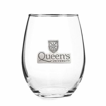 *Glass Wine Stemless Pewter*
